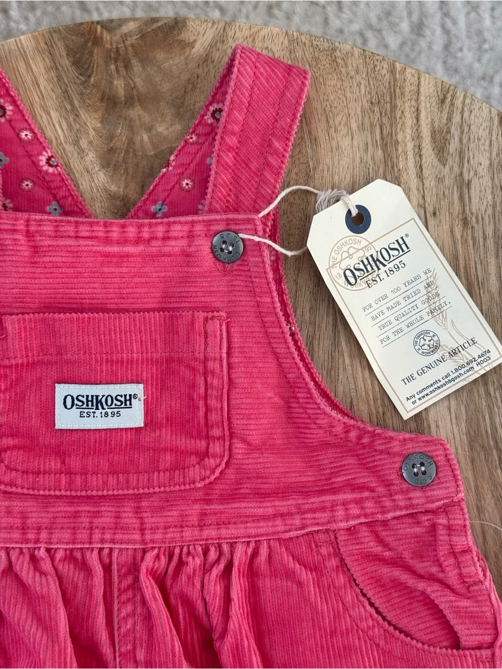 Osh Kosh Pink Corduroy Overalls
